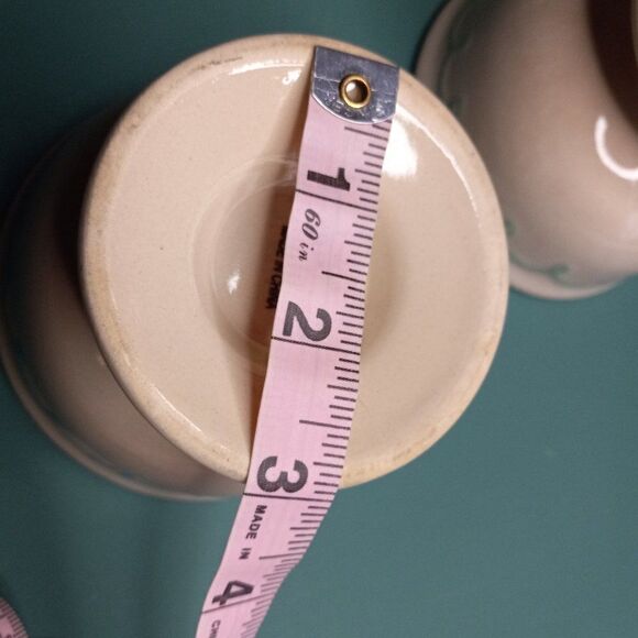 Vintage Lilliam Vernon Ceramic Footed Dessert Bowls (4) Cottagecore Ice Cream - Picture 6 of 11